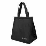 ADIRSA LB3010 Black Insulated Lunch Bag/Tiffin Bag for Women, School, Picnic, Work Carry Bag for Lunch Boxes