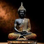 Neema Impex India - Resin Meditating Samadhi Buddha Statue Home Decor