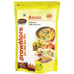 GROW MORE Chana Dal Besan (1 Kg)| Gluten Free Healthy Food | No Trans Fats | Rich in Fiber | 100% Natural | Made From Chana Dal Besan