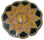 PRABHUVATI FASHION Laddu Gopal Poshak Fancy Dress Kanhaji Dress Thakor ji Dress New Beautiful Designer Vastra (Yellow with Green Border, 0 Number)