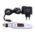 V DIVINE Mini Electric Nail Drill Art Manicure File, Portable Manicure Pen Sander Polisher for Exfoliating, Grinding, Polishing, Remove Nail Polish EU Plug (White)