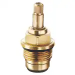 New Ware Tap Spindle Replacement Disc - Compatible with Jaguar Continental Type Models - Hot & Cold Water Valve for Bathroom and Kitchen (Plumber Type Athena 3/4 Inch)