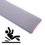 Crevizon Rubber Self-Adhesive Step Protection Edge Strip Non-Slip Stair Edge Protector Staircase Steps Treads,(5 CM,1Meter)