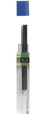 Pentel Hi-Polymer Colored Lead | Colour - Blue | Tip Size - 0.5MM | Pack of 3
