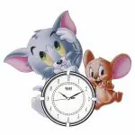 CRAFT WHEEL 69Circadian Wall Cartoon Design Clock for Home décor Plastic Watch Multicolour 36x36cm