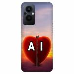 Voleano back cover for Oppo F21 Pro 5G, A, Love, I, letter, A, I alphabet, A, I word, A, I name, cases cover