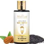 White Leaf Beard Oil 50ML With Almond, Castor & Sesame Oil For Thicker Beard Growth Oil For Men