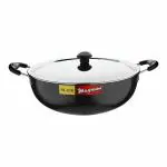Black Magnum Hard Anodized Deep Kadhai 265 mm Induction Compatible Model No: IBKHWL-3