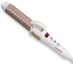 HealthSense Style-Duo HS 134 2 in 1 Hair Styler, Straightener and Curler with Ceramic and Nut Oil Coating, with Led Display & Temperature Settings-Brown