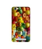 Casotec Colorful Love Design Printed Silicon Soft TPU Back Case Cover for Relince LYF Flame 1