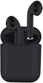 WOF Sensor Touch and Portable Charging Case Deep Bass with Microphone All Smartphone Supported True Wireless Bluetooth Headset (Black)