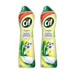 Cif Lemon Abrasive Surface Cleaner Cream For Kitchen, 500 Ml (Pack Of 2)