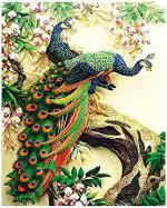 Hasthip Canvas 5D Diamond Embroidery Diy Peacock Cross Stitch Craft Painting,Others,
