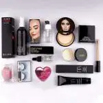 DAIMANPU Face makeup combo with heartshaped lipgloss liptint makeup kit (Pack of 10)