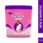 Geofit Nutrition Powder for Mom Vanilla Flavoured 250g-Nutrition Powder for Pregnant Women with High Proteins & Multivitamins - Vitamin C, E, D2 & Minerals for Healthy Benefits & Better Immunity