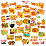 Zyozique Haldi & Mehndi Photo Booth Props / Bride to Be Props (Pack of 48)