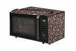 The Furnishing Tree Microwave Oven Cover for Morphy Richards 25 L Convection 25 CG with 200 ACM Floral Pattern Brown