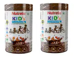 Nutrela Nutrition Kid’s Superfood- 400 gm | Protein-Based Supplement | Milk Solids & Whey Protein Colostrum | Plant-Based Vitamins & Botanical Extracts | Supports Strong Bones, Brain Development & Immune Health | Healthy Chocolate Flavor (Pack of 2)