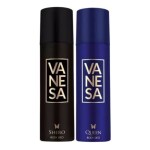 VANESA Shero + Queen Deodorant (150ML Each) - Pack of 2 | Luxury Combo Deodorant Spray Set For Women