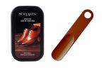 Sheppits Premium Shoe Shiner For All Colours & Shoe Horn (Maroon) Combo | Shoe Care Kit