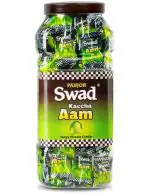 Swad Digestive Chocolate Candy, Masala Kaccha Mango Toffee (1 Jar x 150 Candy)