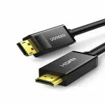 UGREEN 10203 DisplayPort Male To HDMI Male Cable 1080P Gold Plated, 3m(Black)