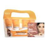 VLCC Gold Facial kit for Sensitive Skin - 60 g for Sensitive Skin & Pedicure-Manicure Hand & Foot Care Kit - 210 g - Combo