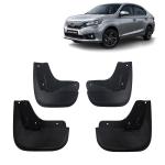 Kingsway Techo Car Flash Guard Mud Flaps, Suitable For Honda Amaze, Model Year : 2021 Onwards, Material: ABS/PVC, Color : Black, Set Of 4 Piece