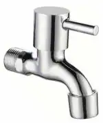 GOLD BELL SS Short Body Turbo Bib Tap Chrome Finish Silver ( Pack of 1)
