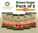 Green Blossom Organic Brown Sugar - Pack of 5 ( 5 KG)