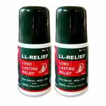 LL-Relief Roll On for long lasting relief from back Pain Instant pain relief | Ideal for joint, muscle, knee pain |Arthritis |Sprain | Strain | 100% natural | 50ml Each - Combo Pack -2