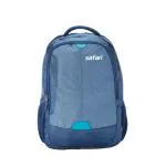 Safari Polyester Maze Cb Navy Blue Casual Backpack