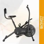 BIONFIT Fitness is Bliss | Air Fitness Cycle For Home| Moving Handles Upright Stationary Exercise Bike (Black)