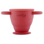 Cubkins Collapsible BPA Free Snack Cup for Above 6 month Baby, Infant and Toddler, Cherry