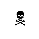 SIMPLY INKED Pirate Skull Temporary Tattoo, Designer Tattoo for all (Pirate skull tattoo)