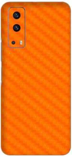 Orgic India Vivo Iq00 Z3 Carbon Orange Mobile Skin