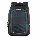 Harissons Bags Verge Multicolor Polyester 15.6 inch Casual Laptop Backpack with Rain Cover and Pouch 36 L (HB1181BLACKTEAL)