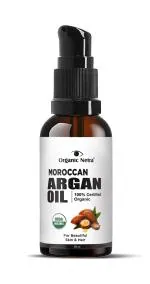 Organic Netra 100% USDA Certified Organic Moroccan Argan Oil Hair Oil (50 ml)
