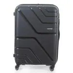 American Tourister Trolley Bag For Travel | UPLAND Spinner 79 Cms Polypropylene Hardsided Large Check-in Luggage Bag | Suitcase For Travel | Trolley Bag For Travelling, Black