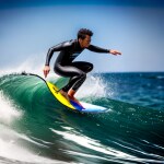 Love Creation 12x18 Size poster print for creative wall art- epic-ocean-wave-riding-board-6585(Non Sticker)