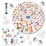 Mini Leaves Multicolor Wood Childrens Fun Board Game Detective Party Find Picture Game For 4 Plus Kids (Pieces Of 12)