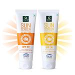 Organic Harvets-Sunscreen SPF 30 All Skin & SPF 30 Oily Skin Type Combo with Blue Light Technology, 100% Organic 100gm (Pack of 2)
