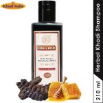Herbal Khadi Shikakai Honey Natural Herbal Shampoo, Anti Dandruff Nourishing Shampoo Mild & Gentle Hair & Scalp Cleanser 210 ml (Pack of 1)