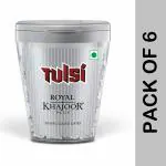 Tulsi Royal Khajoor Plus | Pack of (6 x 30g ) | Silver Coated Khajoor | Mint Mouthfreshner Jar | Flip Top Pack