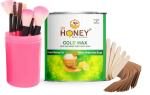 DR HONEY cold wax 600 gram strip all skin wax good for your skin and mackup brush pink color 12 pic. 5