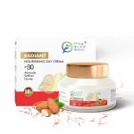 Fytika Radiant Nourishing Day Cream with Saffron, Almonds and Honey | Rejuvenating Formula | Sun Protection with SPF30 | Paraben and Sulphate Free | For Men and Women - 50g