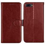 RUPELIK Oneplus 5 Vintage Leather flip Case Cover| Inside TPU with Card Pockets Wallet Stand Magnetic Closure 360 Degree Complete Protection Vintage Flip Cover for Oneplus 5 - Brown