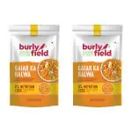 Burlyfield 100% Natural Gajar Ka Halwa Ready to Eat Instant Mix 100G (25Gx4) Pouch (Pack of 2)
