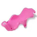 BUMTUM Baby Bath Sling | Baby Bath Seat |Plastic Bath Chair With Non Slip Strong Suction Base| Baby Bath For Babies & Toddlers (Pink)