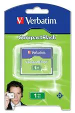 Verbatim Green 1GB Compact Flash Card for CNC Machine (Pack of 1)